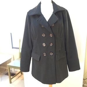Delia's double breasted wool blend peacoat sz XL